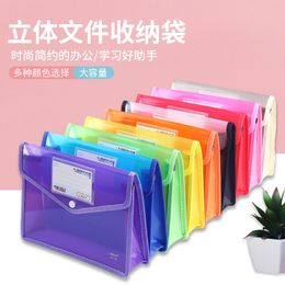 Hot Sale A4/A5 Large Capacity PVC Bag Stationery Storage Pouch File Organiser Document Bag File Folders Envelope Folder 2023 NEW