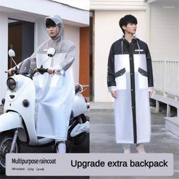 Raincoats Adult Raincoat Black Electric Car Poncho High Quality Waterproof And Comfortable