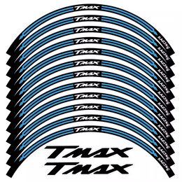 Reflective Motorcycle Wheel Rim Sticker Scooter Hub Stripe Tape Decal Accessori Waterproof For Yamaha TMAX 500 TMAX560 TMAX530