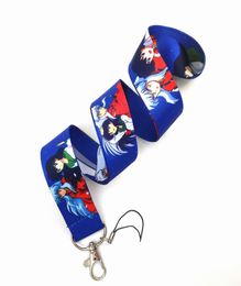 2021 Whole New 20pcs Japan Anime Inuyasha Lanyard Fashion Keys Mobile Phone Neck ID Holders for Car Key ID Card Mobile Phone 8463544