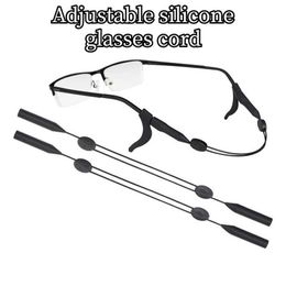 Eyeglasses chains Elastic silicone glasses strap sunglasses chain sports anti slip string glasses rope retractable glasses frame new type C240411