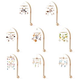 Crib Mobile Bed Bell Bracket Assembly Rattle Set born Music Box Hanging Toy Baby Toys Gifts 240411