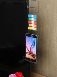 1pcs Creative Acrylic Monitor Message Memo Board for Sticky Note Transparent Name Card Phone Holder Desktop Plastic Holder