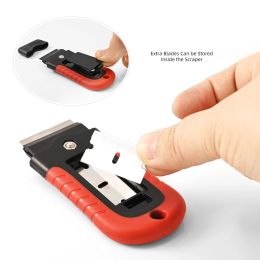EHDIS Razor Blade Squeegee Knife Window Films Sticker Glue Remover Tool Household Kitchen Oven Glass Ceramic Cleaning Scraper