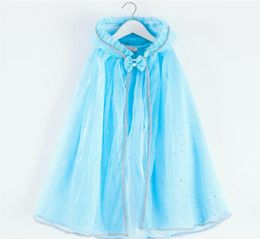 6 Colour Cloak Costume Halloween Children039s Day Cape shawl Clothing Girl Princess cosplay Costume kid Cartoon Capes Princess p1575019