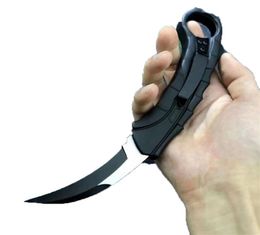 auto tactical claw knife 440c wire drawing blade znal alloy handle outdoor edc tool with nylon sheath8474417