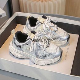 Sneakers Tongku Rabbit Childrens Sports Shoes 2024 Spring and Autumn New Boys Dad Breathable Girls Anti slip Running Trendy H240411