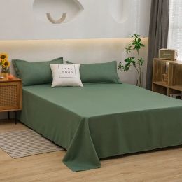 Four Seasons Universal New Bed Sheet White Double/queen/king Size Bed Sheet Solid Colour Flat Sheet for Adult Sheet Sets