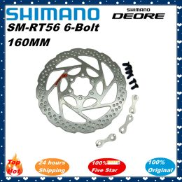 SHIMANO RT56 Rotor 180mm 160mm Brake Disc DEORE SM RT56 Discs Rotor 160 mm 6 Bolt Mountain Bike Brake Disc Bicycle Accessories