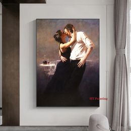 Vintage Tango Dancer Couple Poster and Prints Canvas Painting Spanish Flamenco Beauty Girl Wall Art Pictures Home Studio Decor