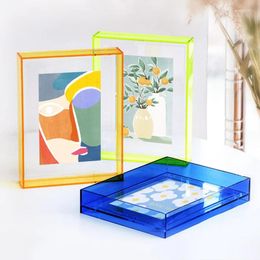 Frames Acrylic Po Frame Transparent Picture Wall Poster Holder Decorations Living Room Hanging Decor Supplies