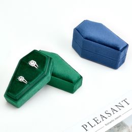 Velvet Ring Box for Wedding Ring Necklace Earrings Storage Holder Display Creative Gothic Jewelry Organizer Box