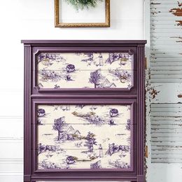 Window Stickers Purple Flower Creative Vintage Furniture Opaque Romance Aesthetic Pegatinas De Pared Decorative Films EI50MT