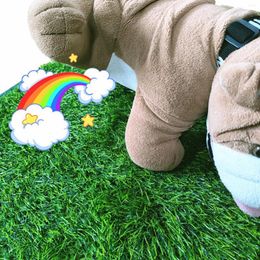 Kennels 2pcs Artificial Grass Mats Pet Dogs Pee Pad Potty Training Mat For Indoor Outdoor Use