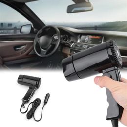 Drop ShiP Portable 12V Carstyling Hair Dryer Cold Folding Blower Window Defroster 2112248661936