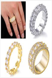 personalized Gold Women Mens Full Diamond Iced Out Man Wedding Engagement Rings Pinky Ring Hip Hop Rapper Jewelry for Men Women fo7854401