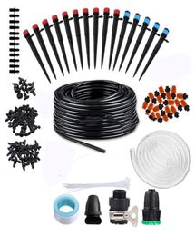 Watering Equipments Mini Drip Irrigation Kit Garden System Misting Cooling For GreenhouseLawn With Adjustable Sprinkler6491872