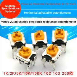10PCS WH06-2C Adjustable Resistance Potentiometer Horizontal 1K/2K/5K/10K/100K 102 103 200 Ohms