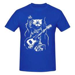 New Limited Cat Lover Bass Guitar Player Rock N Roll Guitarist Bassist Tee S-3Xl