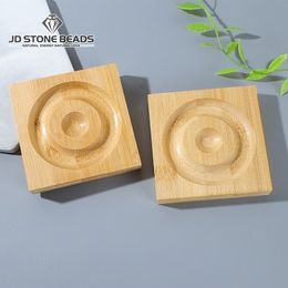 Natural Wooden Board Plate Beading Tray Designer Jewellery Measuring Tools Craft Gift Bracelet Stand For Store Display Plate Case