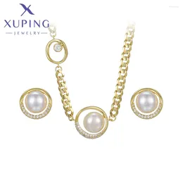 Necklace Earrings Set Xuping Jewelry Arrival Imitation Pearl Earring Jewelries Party For Women Essential Trendy Gifts