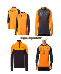 2021 Racing Team Jackets Windproof Hoodie Motorsport Gp Full Zip Fleece Jacket Orange Clothing High Quality Motorcycle 3190911