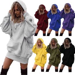 Designer Sweater New Products Listed Explosions 2023ins Internet Celebrity Autumn/winter Womens Top Solid Colour Pullover Hooded Loose Fleece Hoodie