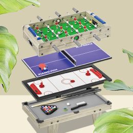 Football Table Mini Football Table Game Four In One Football Classic Leisure Mobile Game Children's Family Party Game Foosball