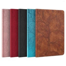 Pillow Tablet Case For Huawei MatePad T5 M5 T8 T10 T10S Lite C5 Shockproof Tree Funda PU Leather Coque Stand Cover