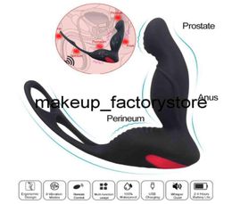 Massage Wireless Male Vibrating Prostate Massager For Treatment Vibrator Anal Butt Plug Cock Ring Intimate Goods Adult Sex Toys Fo1740782