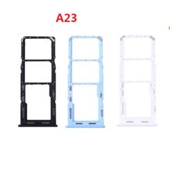 10Pcs Dual SIM Card Tray Slot Holder For Samsung A13 A23 A33 A53 A73 A22 A32 A52 A72 4G 5G Replacement Parts Mix Colour