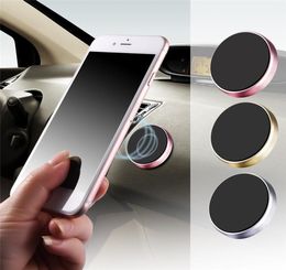 Magnetic Car Phone Holders Stand Cars Dashboard Magnet Mount Cell Mobilephone Holder Wall Nightstand Sticker GPS Supporter2697522