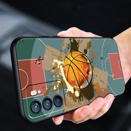 Basketball Basket Phone Case For Oppo Find X5 A54 A53 A52 A9 2020 A15 A95 A16 A76 A74 A12 Reno7 SE Reno6 Pro Plus 5G Cover