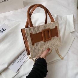 Shoulder Bags Luxury High Quality 2024 Summer Trend Fashion Woven Handbag Small Square Bag Fresh Literary Single Crossbody Female