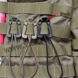 1Pc Tactical Dominator Elastic Cord Hang Buckle Clip PALS MOLLE EDC Webbing