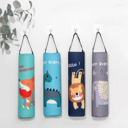 Storage Bags 1PC Large Capacity Kitchen Clutter Sorting Bag Cartoon Wall Hang Plastic Shoe Cover Shower Cap Behind The Door