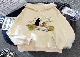 Kawaii Anime Funny Cartoon Studio Ghibli Totoro Hoodies Sweatshirt Men Women Harajuku Top Pullover Sportswear Casual Warm Hoody Y16036580