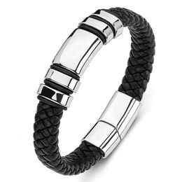 Bracelet for Mens High-end and Niche Braided Rope Ruffian Handsome Bracelet Chinese Style Cool Trendy Black