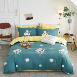 Bedding Sets Spring And Summer Cotton Four-piece Of Wool Sheets Are Covered Dormitory Three-piece