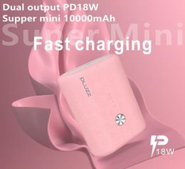 Cell phone Power Bank 10000mAh Portable Charger USB Type C PD 30 18W Fast Charging Powerbank External Battery for Iphone 12 pro m6567722