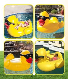 Inflatable Pool Floats Rafts Swimming Yellow with Handles Thicken Giant PVC Pools Float Tube Raft8310903