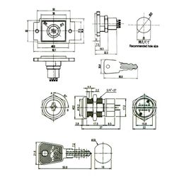 1pcs Elevator lock,Elevator power lock,elevator key,Elevator parts,2801,2802,2803,Lift accessories