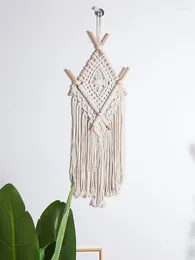 Tapestries Bohemian Hand-woven Cotton Rope Tassel Tapestry Nordic Living Room Wall Decoration Homestay