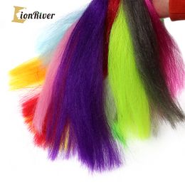 Lionriver Soft Synthetic Hair Fibre For Saltwater Flies Streamer Minnow Pike Fishing Lure Bait Jigging Hook Tying Material