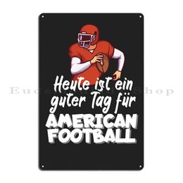 American Football Metal Plaque Poster Club Living Room Club Bar Printed Garage Tin Sign Poster