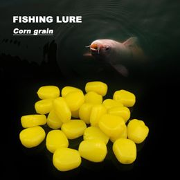 30Pcs/Pack Fishing Lure Convenient Corn Smell Soft Bait Solid Color Soft Bait Soft Bionic Freshwater Corn Bait for Angling