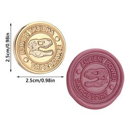 Dinosaur Fossil Seal Stamp Vintage Craft Sealing Stamp Head For Cards Envelopes Wedding Invitations Gift Packaging Scrapbooking