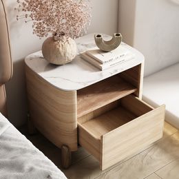 Small Dressers Nightstands Cabinet Drawers Nordic Wooden Bedside Tables Modern Luxury Mesa De Noche Minimalist Furniture WSW35XP