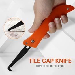 Caulking Finisher Tile Gap Knife Removal Of Old Grout Repair Tool Hook Knife Smooth Grout Finishing Notcher Collator Hand Tools