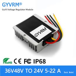 DC DC 36V 48V to 24V 5A 10A 15A 20A 22A Step Down Model 30-60V to 24V 500W Buck Converter IP68 Woterpoof level